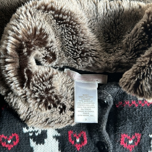 Janie and Jack Sweater with Faux Fur - Picture 2 of 2